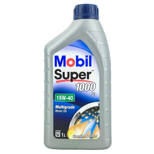Motor&ouml;l Motoren&ouml;l Mobil Super 1000 X1 15W-40 1 Liter Flasche 150559