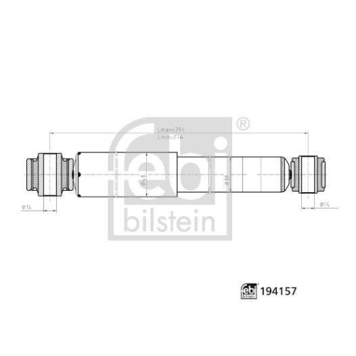FEBI BILSTEIN Stoßdämpfer 194157