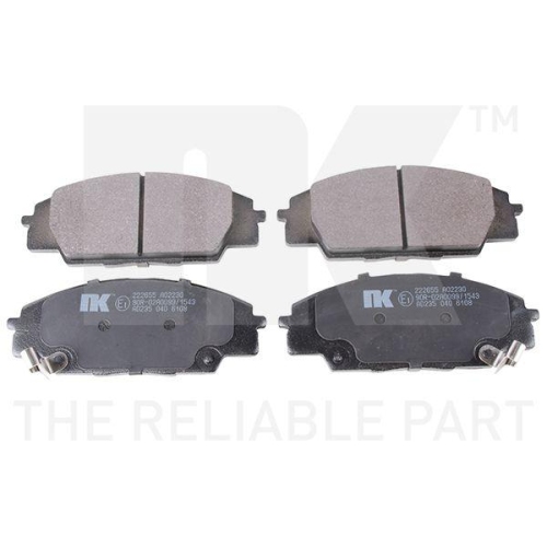 NK Bremsbelagsatz, Scheibenbremse 222655