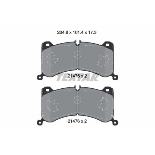 TEXTAR Bremsbelagsatz, Scheibenbremse 2147601