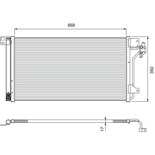 VALEO Kondensator, Klimaanlage 814015