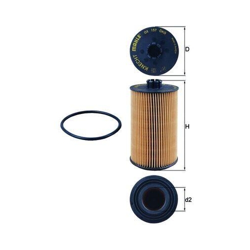 KNECHT &Ouml;lfilter OX 157D