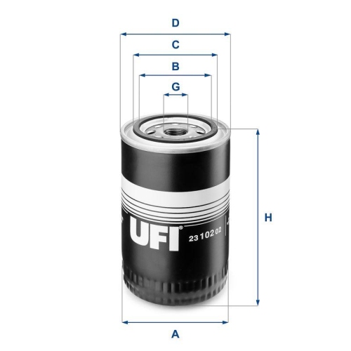 UFI &Ouml;lfilter 23.102.02