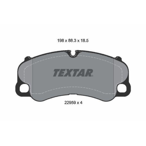 TEXTAR Bremsbelagsatz, Scheibenbremse Q+ 2295901