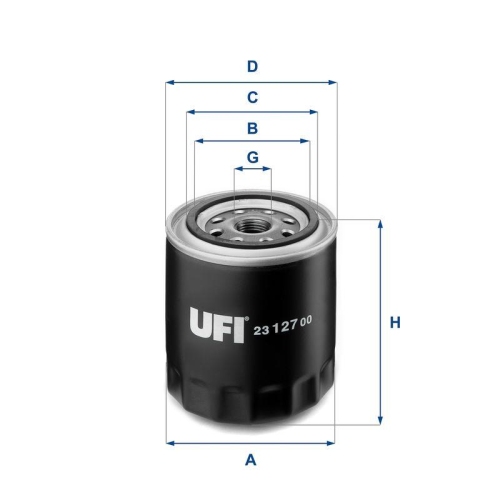 UFI &Ouml;lfilter 23.127.00