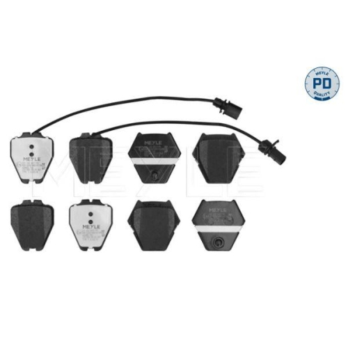 MEYLE Bremsbelagsatz, Scheibenbremse MEYLE-PD: Advanced performance and design. 025 232 8017/PD
