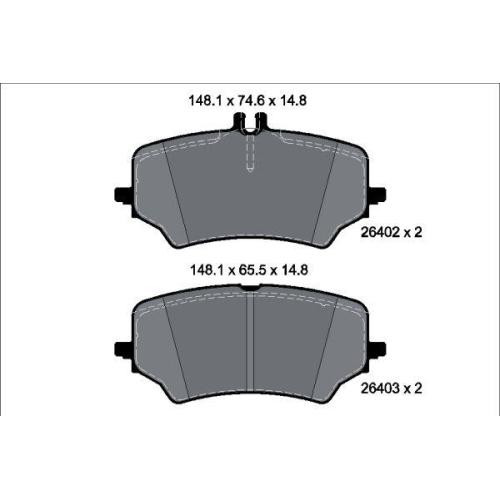 TEXTAR Bremsbelagsatz, Scheibenbremse Q+ 2640201