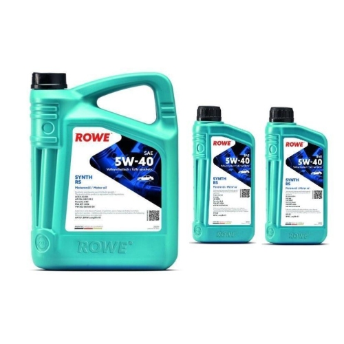 Motoröl ROWE Hightec Synt RS 5W-40 API CF ACEAA3/B4 API SN 20001-0050-99 7 Liter