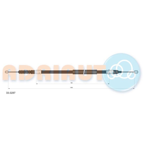 ADRIAUTO Seilzug, Feststellbremse 33.0287