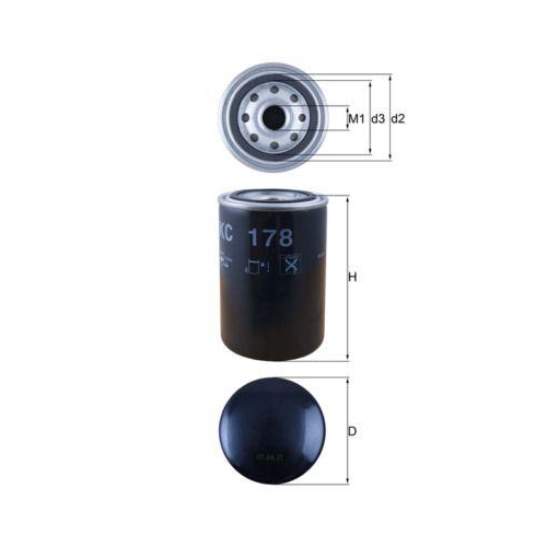 MAHLE Kraftstofffilter KC 178
