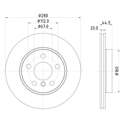DON Bremsscheibe PCD20172