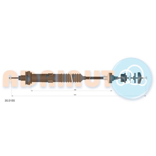 ADRIAUTO Seilzug, Kupplungsbetätigung 35.0155