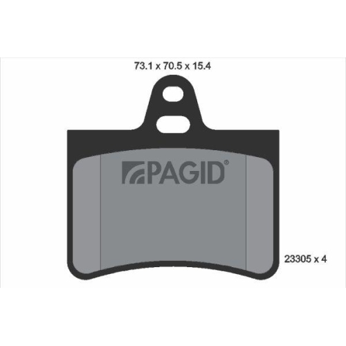 PAGID Bremsbelagsatz, Scheibenbremse T9106N