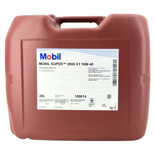 Motor&ouml;l Motoren&ouml;l Mobil Super 2000 X1 10W-40 20 Liter Kanister 150014