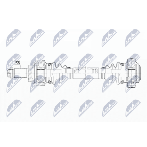 NTY Antriebswelle NPW-BM-038