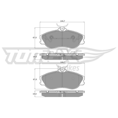 TOMEX Brakes Bremsbelagsatz, Scheibenbremse TX 11-27
