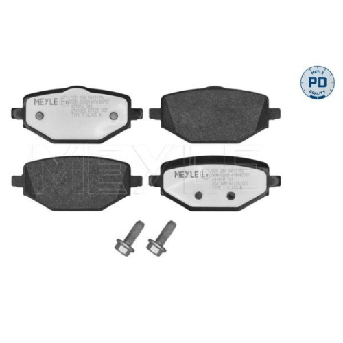 MEYLE Bremsbelagsatz, Scheibenbremse MEYLE-PD: Advanced performance and design. 025 264 6817/PD
