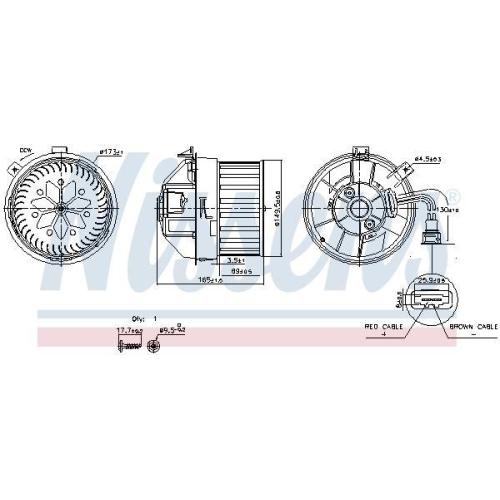 NISSENS Innenraumgebl&auml;se 87628