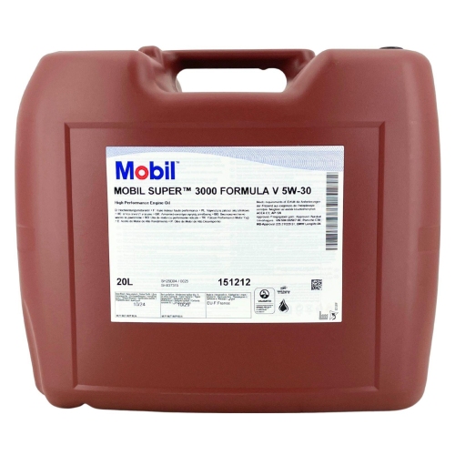 Motor&ouml;l Motoren&ouml;l Mobil Super 3000 Formula V 5W-30 20 Liter Kanister 151212