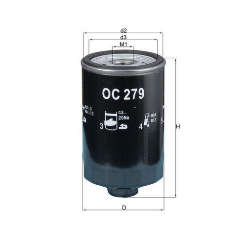 MAHLE Ölfilter OC 279