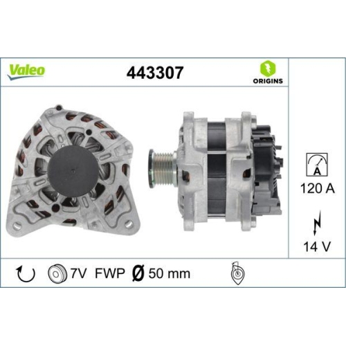 VALEO Generator VALEO ORIGINS - NEW O.E. TECHNOLOGIE 443307