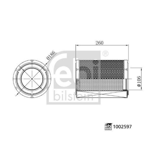 FEBI BILSTEIN Luftfilter 1002597
