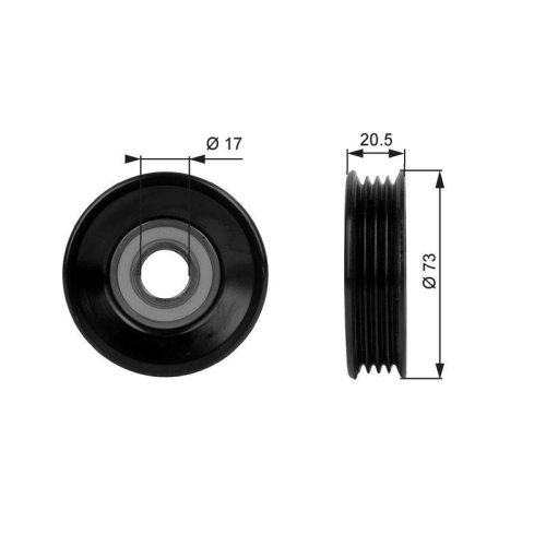 GATES Spannrolle, Keilrippenriemen DriveAlign&trade; T38030