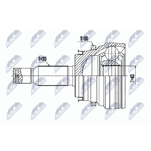 NTY Gelenksatz, Antriebswelle NPZ-MS-064