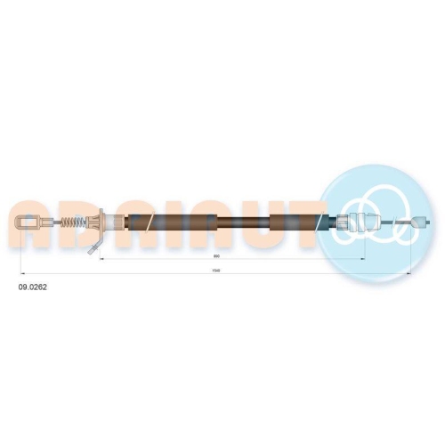 ADRIAUTO Seilzug, Feststellbremse 09.0262