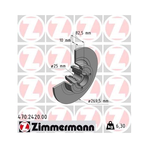 ZIMMERMANN Bremsscheibe 470.2420.00