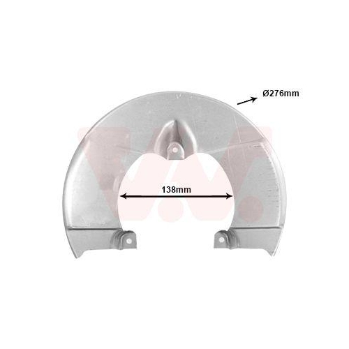 VAN WEZEL Spritzblech, Bremsscheibe 2813371