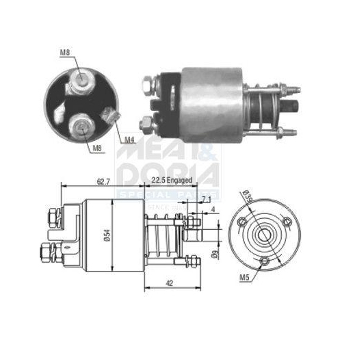 MEAT & DORIA Magnetschalter, Starter 46005