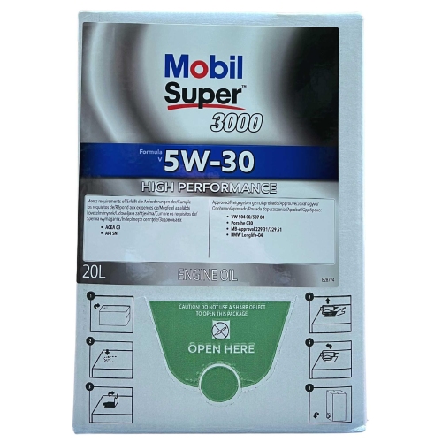 Motor&ouml;l Motoren&ouml;l Mobil Super 3000 Formula V 5W-30 20 Liter BAG-IN Box 155500