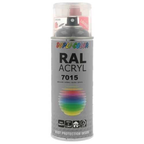 Lackspray Spr&uuml;hlack 400ml RAL 7015 schiefergrau gl&auml;nzend 506437 DUPLI COLOR