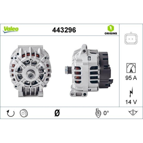 VALEO Generator VALEO ORIGINS - NEW O.E. TECHNOLOGIE 443296