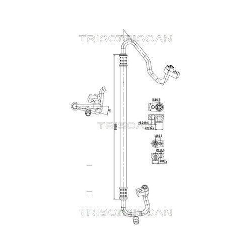 TRISCAN Hochdruck-/Niederdruckleitung, Klimaanlage 9010 16043