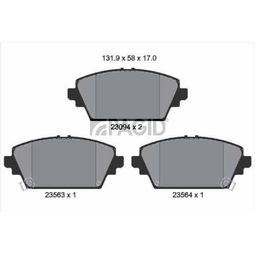 PAGID Bremsbelagsatz, Scheibenbremse T3111N