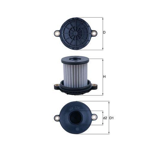 MAHLE Hydraulikfilter, Automatikgetriebe HX 229