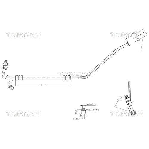 TRISCAN Hydraulikschlauch, Lenkung