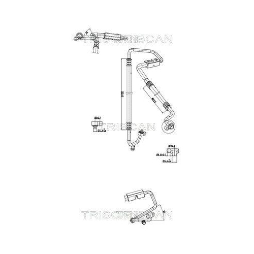 TRISCAN Hochdruck-/Niederdruckleitung, Klimaanlage 9010 16063