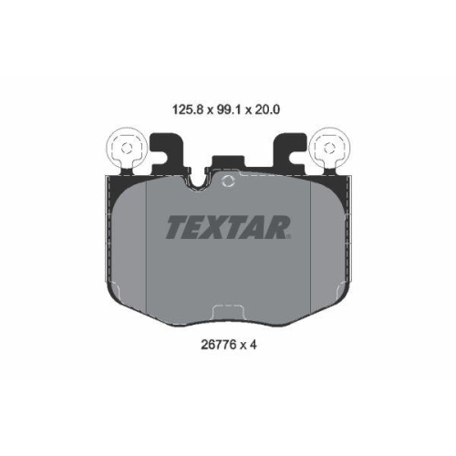 TEXTAR Bremsbelagsatz, Scheibenbremse Q+ 2677601