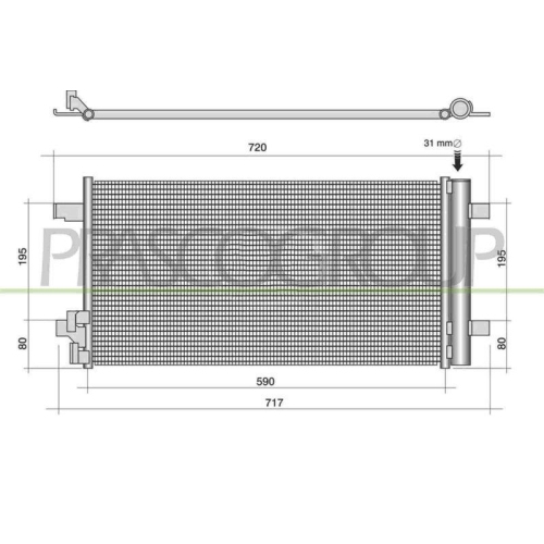 PRASCO Kondensator, Klimaanlage PrascoSelection AD124C001