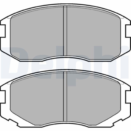 DELPHI Bremsbelagsatz, Scheibenbremse LP1594