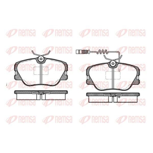REMSA Bremsbelagsatz, Scheibenbremse 0189.02