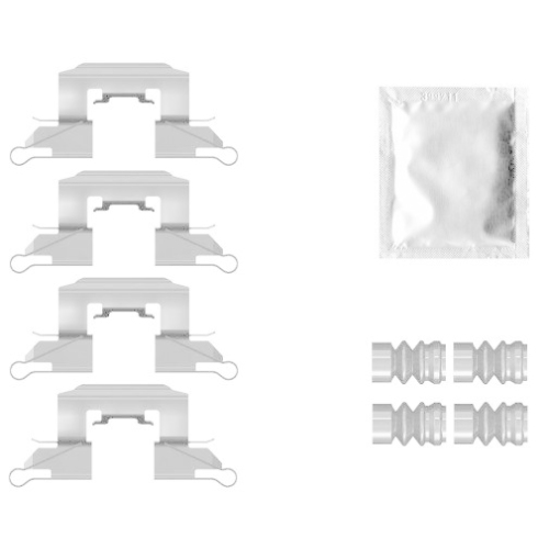 TEXTAR Zubeh&ouml;rsatz, Scheibenbremsbelag 82559100