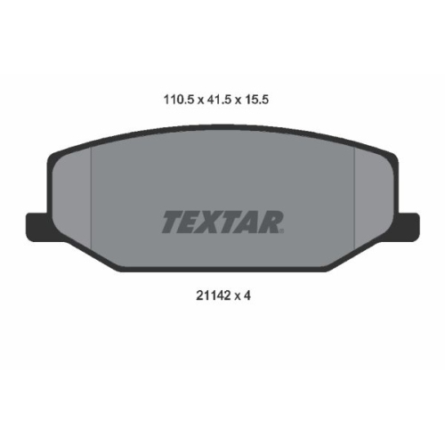 TEXTAR Bremsbelagsatz, Scheibenbremse 2114202