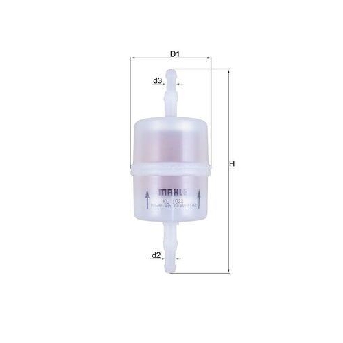 MAHLE Kraftstofffilter KL 1022