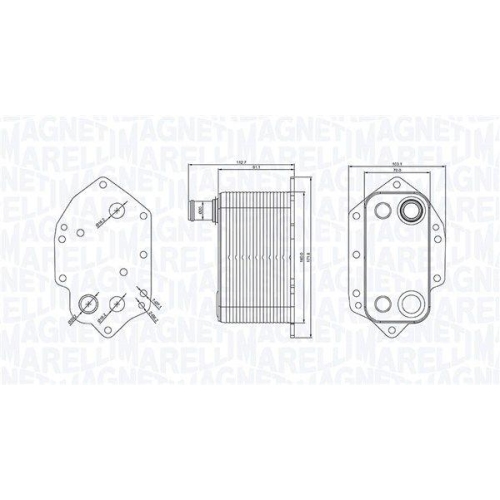 MAGNETI MARELLI Ölkühler, Motoröl 350300004000