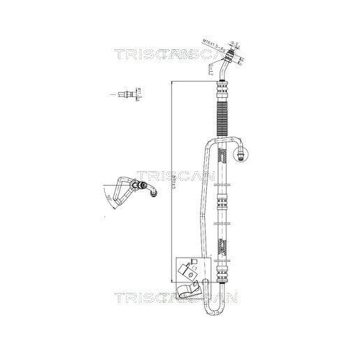 TRISCAN Hydraulikschlauch, Lenkung