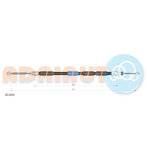 ADRIAUTO Seilzug, Feststellbremse 35.0205